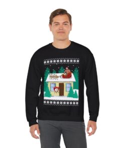 Barry Wood Santa Sleigh Christmas Sweatshirt For Men