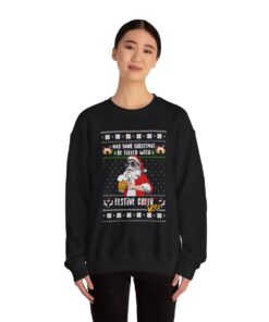 Festive Beer Funny Ugly Christmas Sweatshirt For Unisex 20