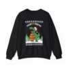 T-Rex Eating Christmas Cookies Christmas Sweatshirt Ugly