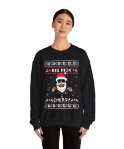 Alternative view of Big Nick Energy Santa Ugly Christmas Sweatshirt For Women
