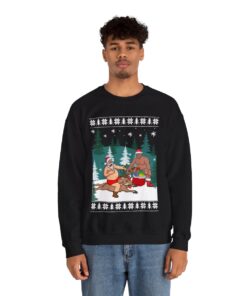 Its The Most Wonderful Time For A Beer Santa Barry Wood Christmas Sweatshirt For Men