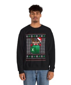 Reindeer Freak In The Sheet Christmas Sweatshirt For Men