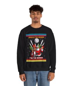Jesus Is The Reason For The Season Ugly Christmas Sweatshirt For Men