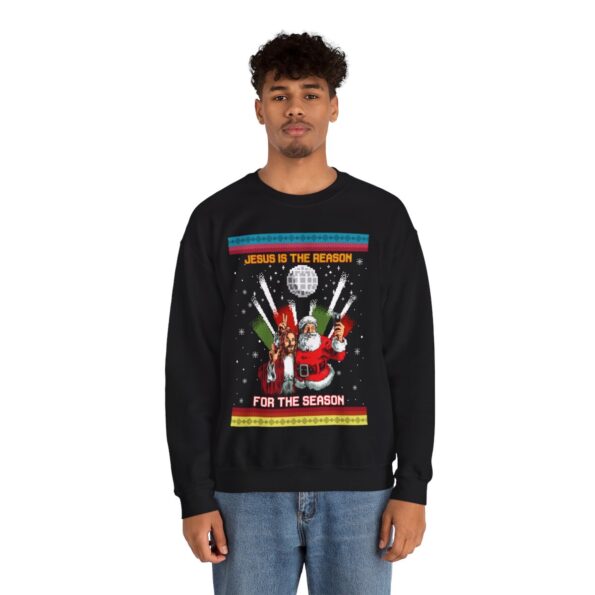 Jesus Is The Reason For The Season Ugly Christmas Sweatshirt For Men