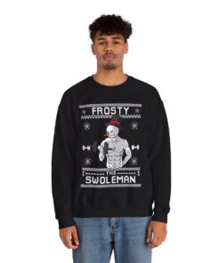 Snowman Swoleman Christmas Sweatshirt For Men