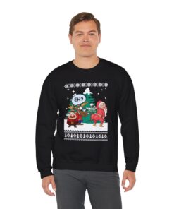 Alternative view of Christmas Santa Twerking Ugly Christmas Sweatshirt For Unisex