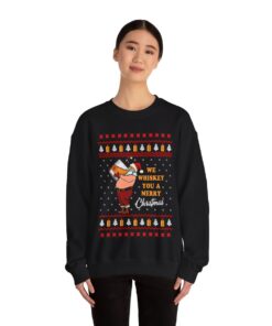 Whiskey Time Women's Ugly Christmas Sweatshirt