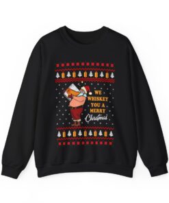 Alternative view of Whiskey Time Women's Ugly Christmas Sweatshirt