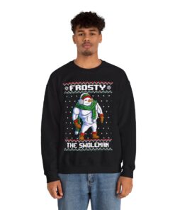 Frosty The Swoleman Christmas Sweatshirt Ugly For Men