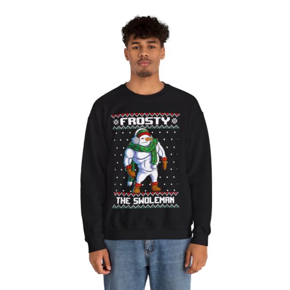 Frosty The Swoleman Christmas Sweatshirt Ugly For Men