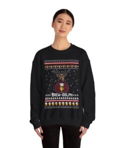 Alternative view of Brew Dolph Funny Ugly Christmas Sweatshirt For Women