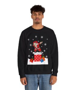 Dabbing Santa Christmas Sweatshirt For Men
