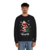 Naughty Santa Girl Christmas Sweatshirt For Men