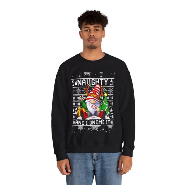 Naughty Gnome Christmas Sweatshirt For Men
