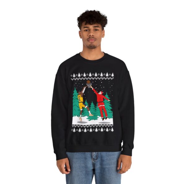 Santa Dunking Lebron James Christmas Sweatshirt For Men