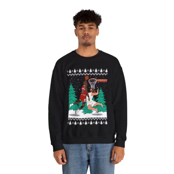 Michael Jordan Dunking Jesus Christmas Sweatshirt For Men