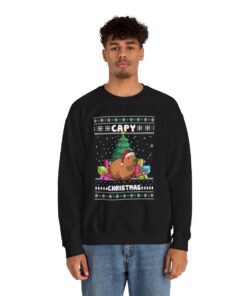 Cute Capybara Ugly Xmas Sweatshirt