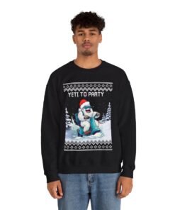 Yeti To Party Ugly Xmas Sweatshirt For Men