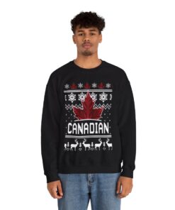 Alternative view of Maple Leaves Christmas Sweatshirt For Men
