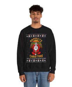 Santa Yoga Christmas Sweatshirt For Men