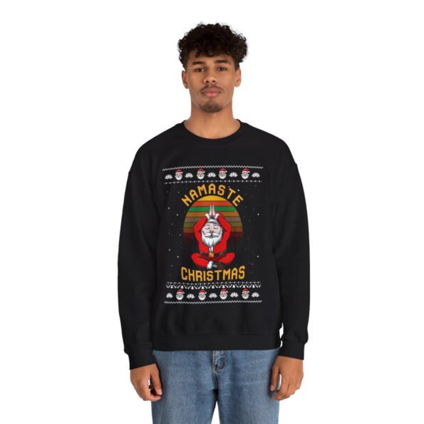 Santa Yoga Christmas Sweatshirt For Men