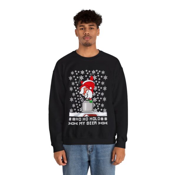 Ho Ho Hold My Beer Santa Christmas Sweatshirt For Men
