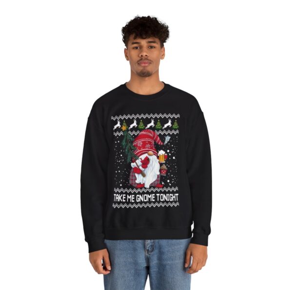 Take Me Gnome Tonight Christmas Sweatshirt For Men