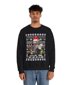 Santa Raccoon Lover Christmas Sweatshirt For Men