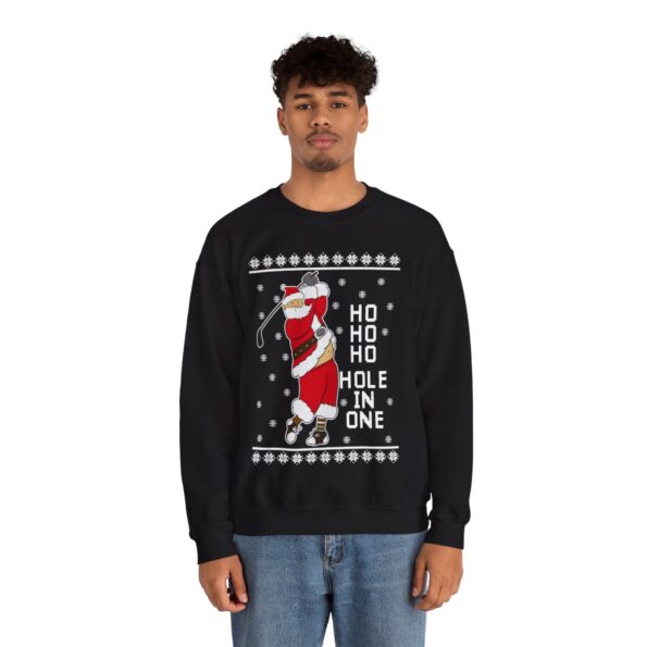 Ho Ho Ho Hold In One Santa Christmas Sweatshirt For Men