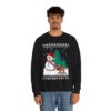 Funny Snowman And Dog Christmas Sweatshirt For Men