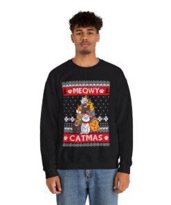 Cat Christmas Sweatshirt For Men