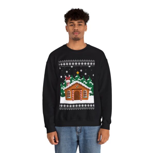 Gingerbread House Christmas Sweatshirt For Men