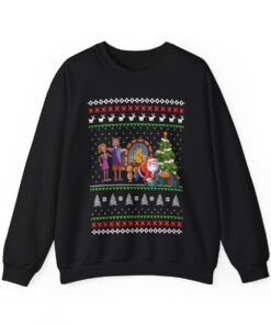 Alternative view of Santa Bending Over Christmas Tree Women's Ugly Sweater