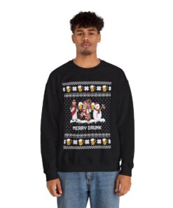 Merry Drunk Christmas Sweatshirt For Men