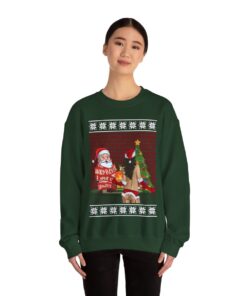 HO HO HO Funny Santa Ugly Christmas Sweatshirt For Women