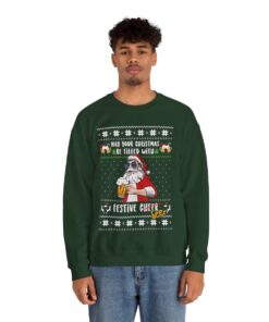 Christmas Be Filled With Beer Men's Ugly Sweatshirt