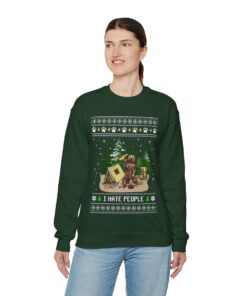 Alternative view of Canada Bear I Hate People Ugly Christmas Sweatshirt For Women