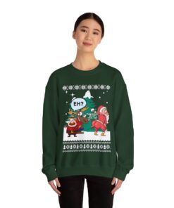 Santa's Twerkshop Naughty Ugly Christmas Sweatshirt For Women