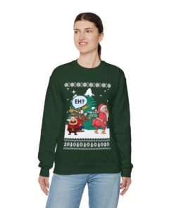 Alternative view of Santa's Twerkshop Naughty Ugly Christmas Sweatshirt For Women