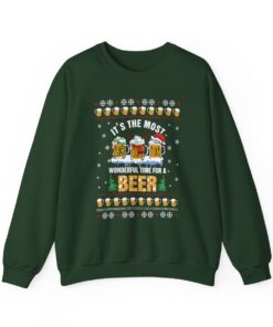 It's The Most Wonderful Time For A Beer Ugly Sweater For Unisex