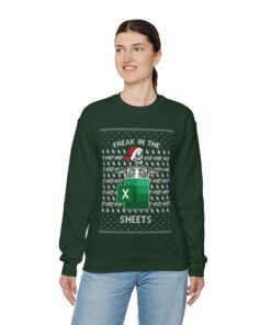 Santa Skeleton Ugly Christmas Sweatshirt Womens