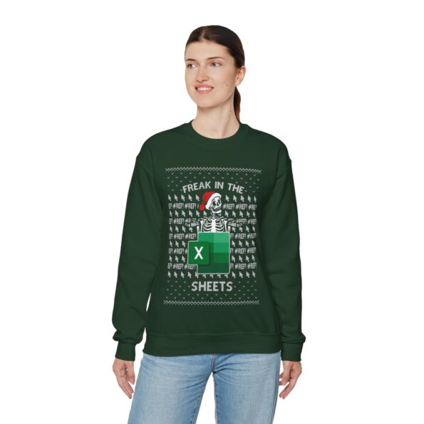 Santa Skeleton Ugly Christmas Sweatshirt Womens