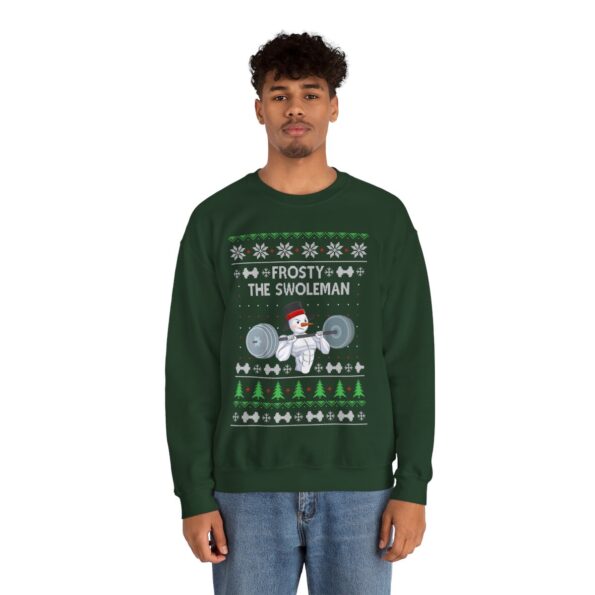 Swoleman Frosty Christmas Sweatshirt For Men