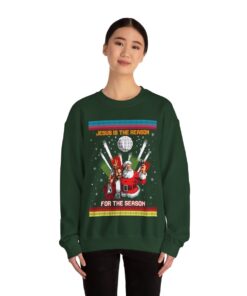 Jesus Is The Reason For The Season Ugly Christmas Sweatshirt For Women