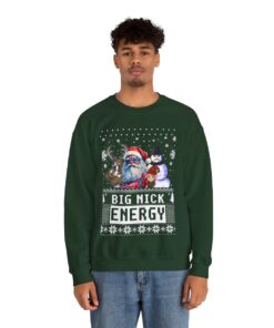 Big Nick Energy Ugly Xmas Sweatshirt For Men