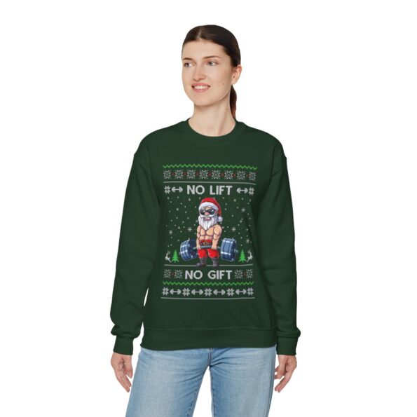 Santa Swoleman Womens Ugly Christmas Sweatshirt