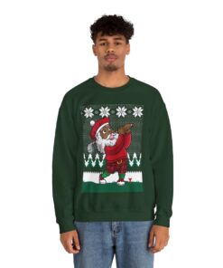 Santa Playing Golf Christmas Sweatshirt For Men