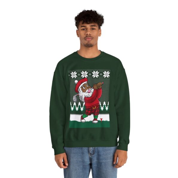 Santa Playing Golf Christmas Sweatshirt For Men