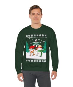 Naughty Couple Snowman Christmas Sweatshirt For Men