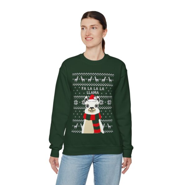 Llama Ugly Christmas Sweatshirt Womens